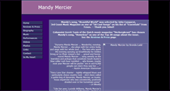 Desktop Screenshot of mandymercier.com