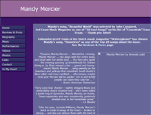 Tablet Screenshot of mandymercier.com